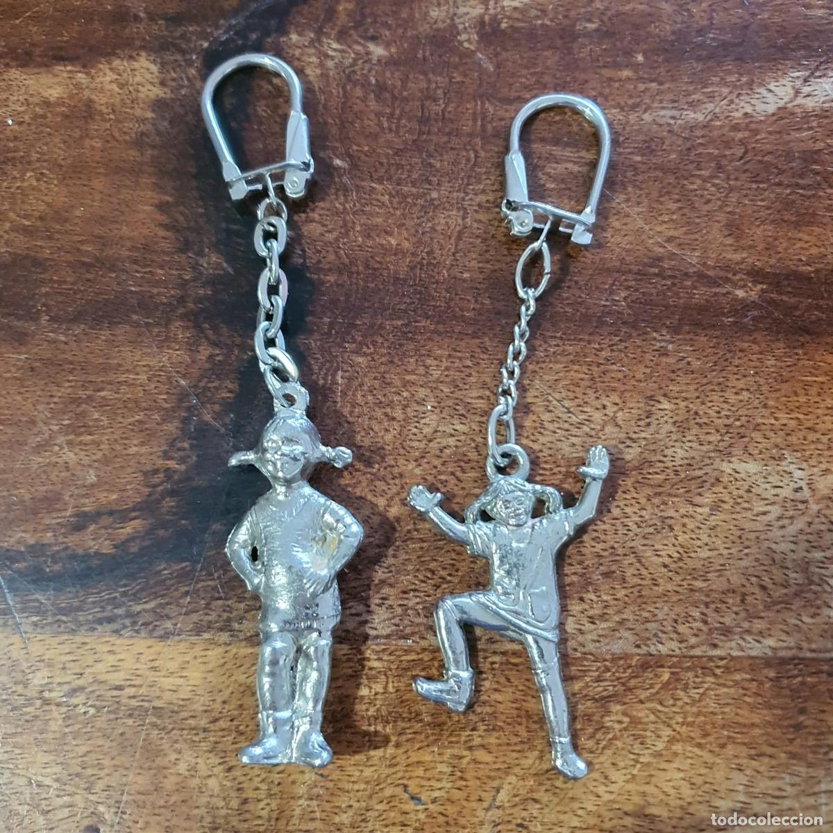 Collezionismo di Portachiavi: Dos llaveros a&ntilde;os 70 de Pipi Calzas largas