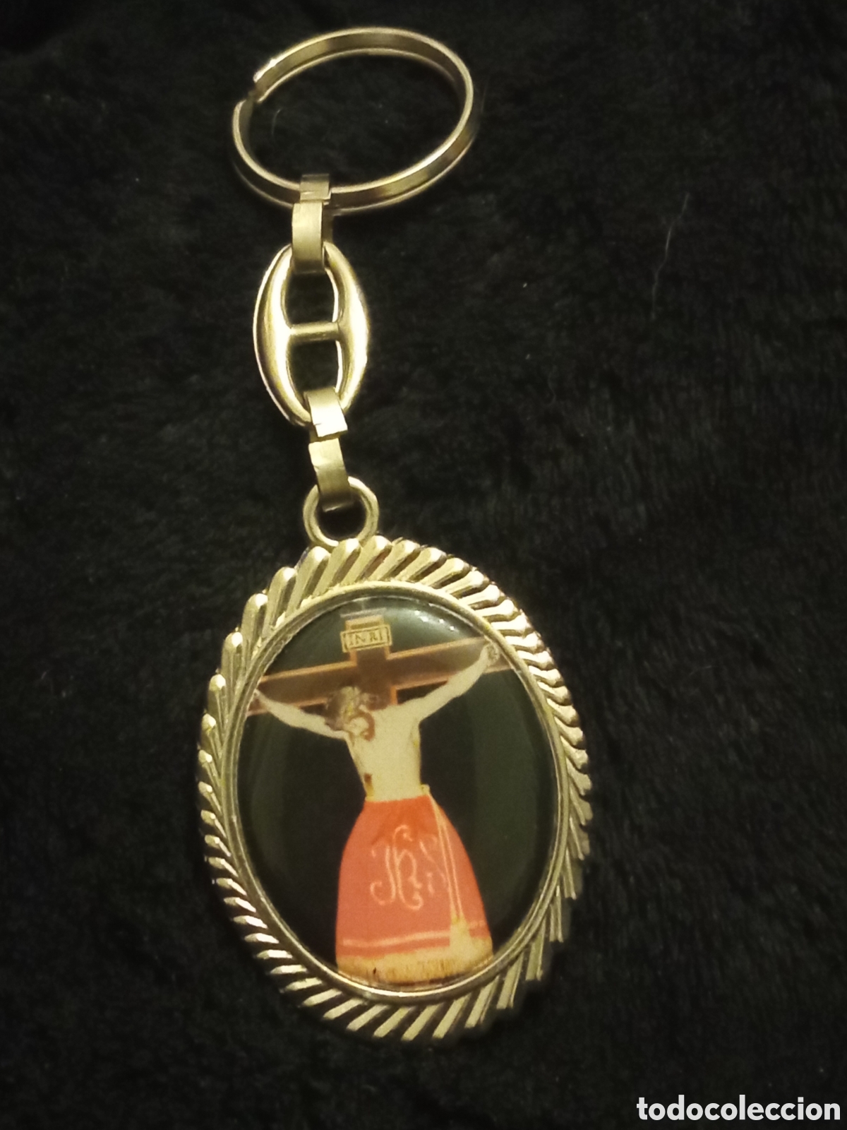 Coleccionismo de llaveros: Bonito llavero a Doble cara, Sant&iacute;simo Cristo del Consuelo, Los Cerralbos (Toledo)