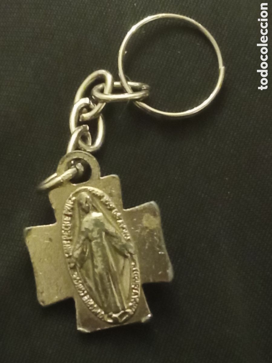 Coleccionismo de llaveros: Antiguo llavero religioso a Doble cara - Foto 2
