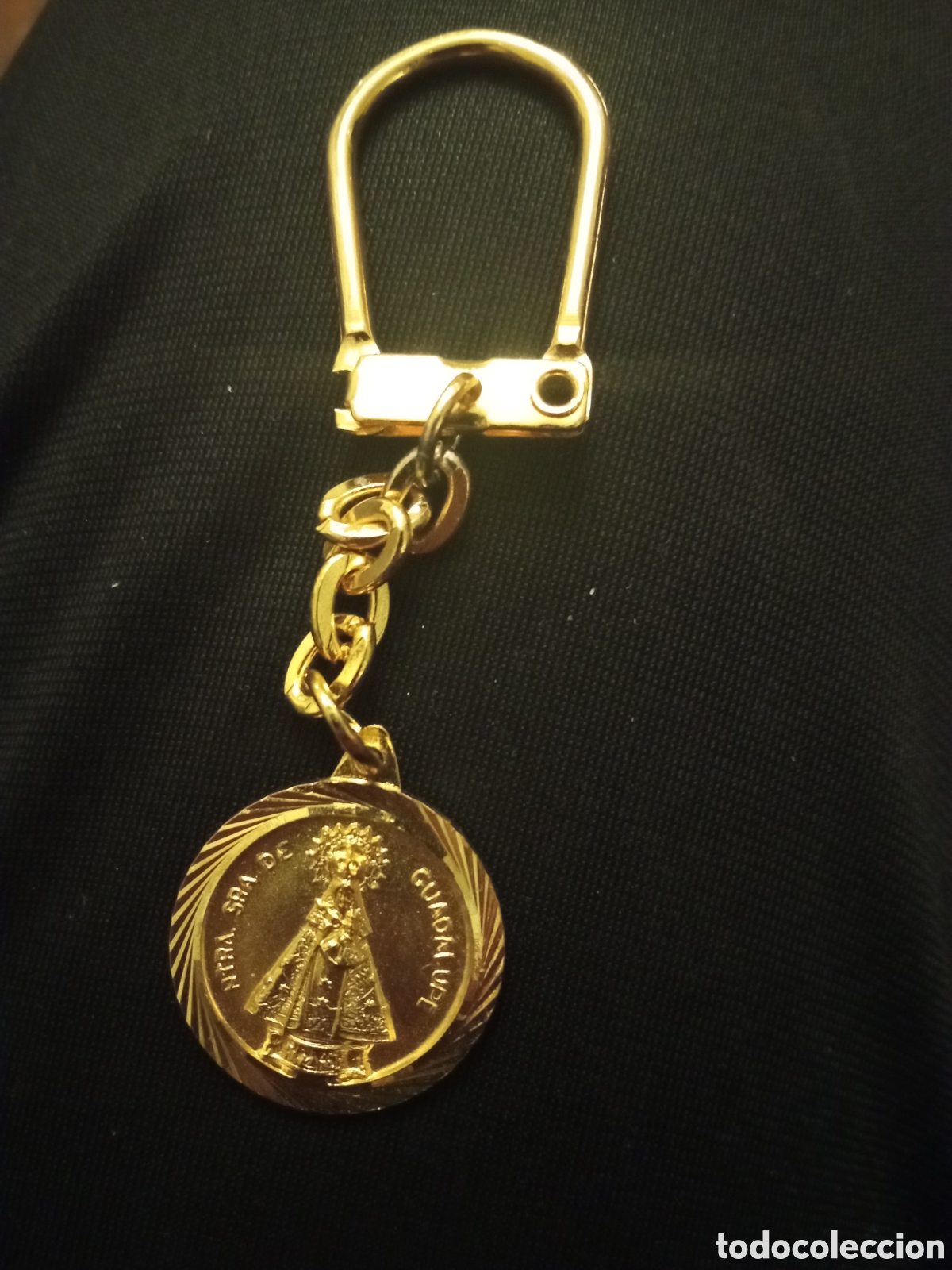 Coleccionismo de llaveros: Bonito llavero de metal dorado, Nuestra Se&ntilde;ora de Guadalupe