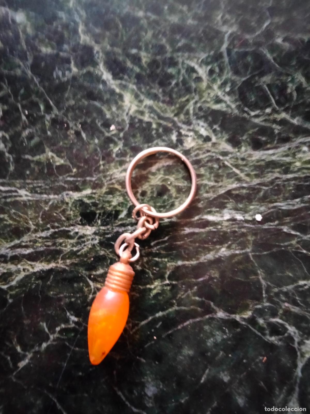 Collectionnisme de portes-cl&eacute;s: Llavero bombilla. Pl&aacute;stico.