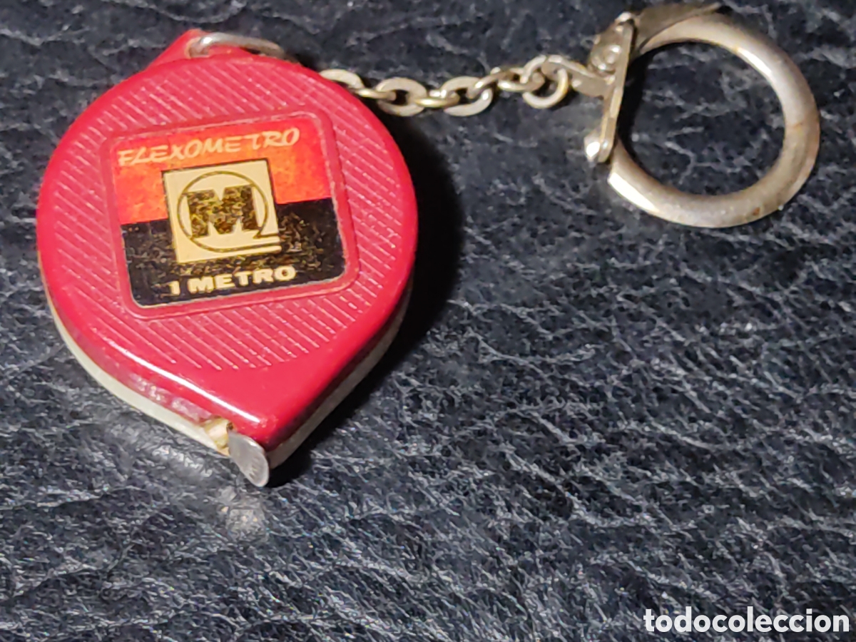 Colecionismo de porta-chaves: Llavero metro vino Monteviejo & Flex&oacute;metro.