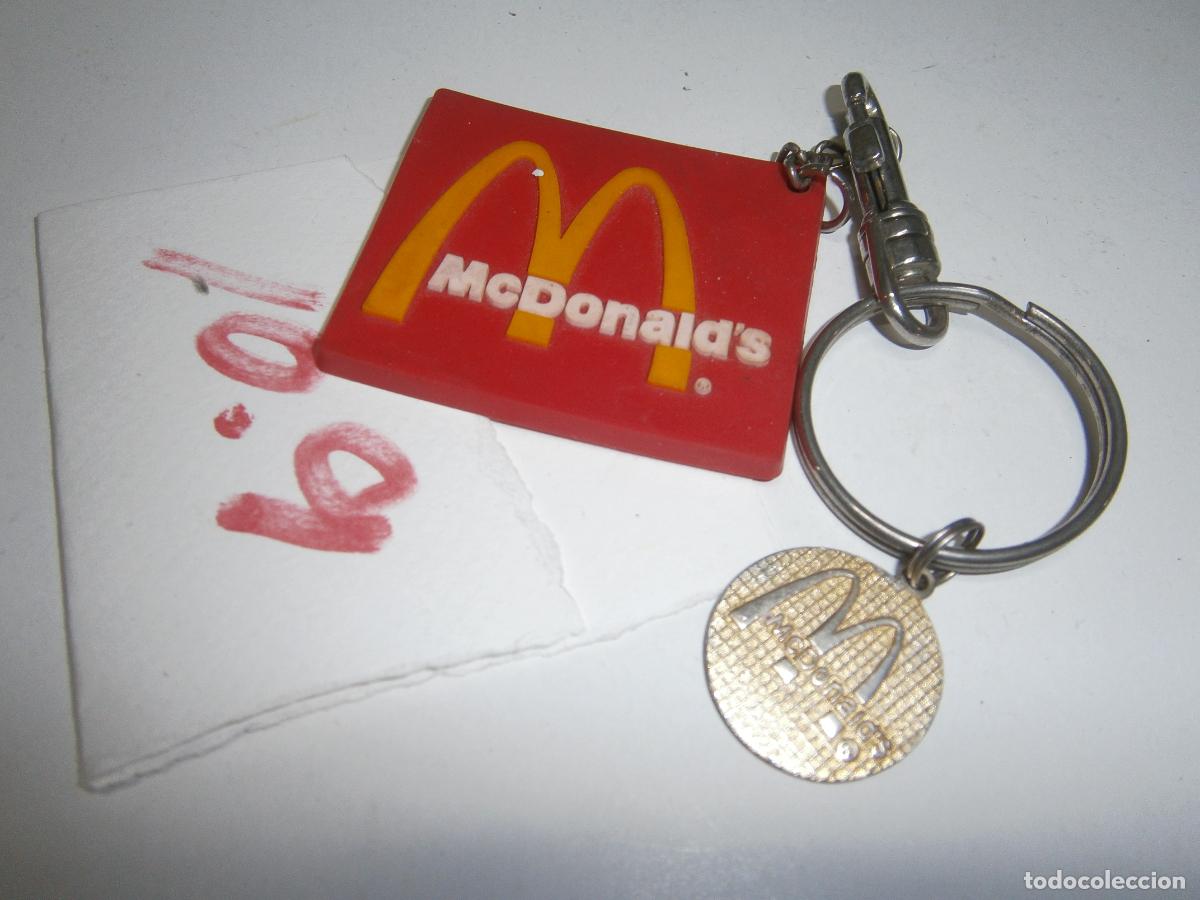 Sammlung von Schl&uuml;sselanh&auml;ngern: ANTIGUO LLAVERO Y PLACA MCDONALD