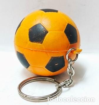 Collezionismo di Portachiavi: LLAVERO DE GOMA BALON DE FUTBOL COLOR NARANJA - LLAV-28411 - B-1086