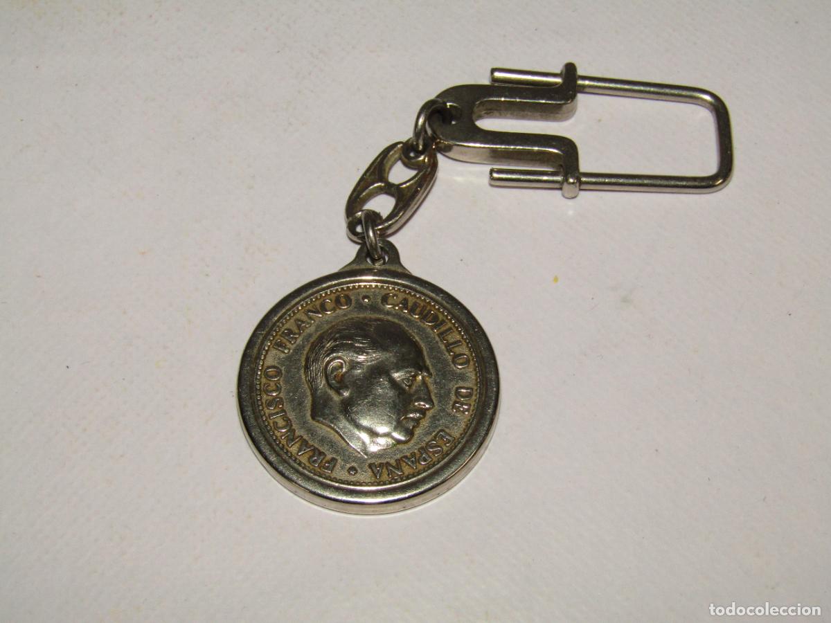 Collectionnisme de portes-cl&eacute;s: Llavero de Francisco Franco Caudillo de Espa&ntilde;a