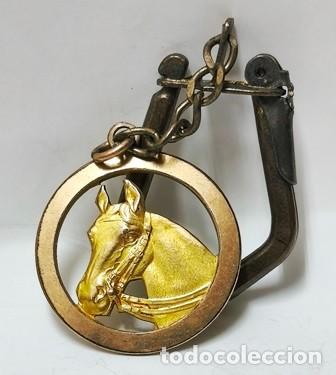 Sammlung von Schl&uuml;sselanh&auml;ngern: LLAVERO DE METAL CABEZA DE CABALLO - LLAV-28439 - B-1088