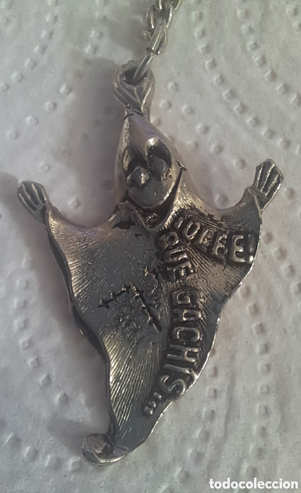 Collectionnisme de portes-cl&eacute;s: LLAVERO FANTASMA OLEE QUE GACHIS MET&Aacute;LICO