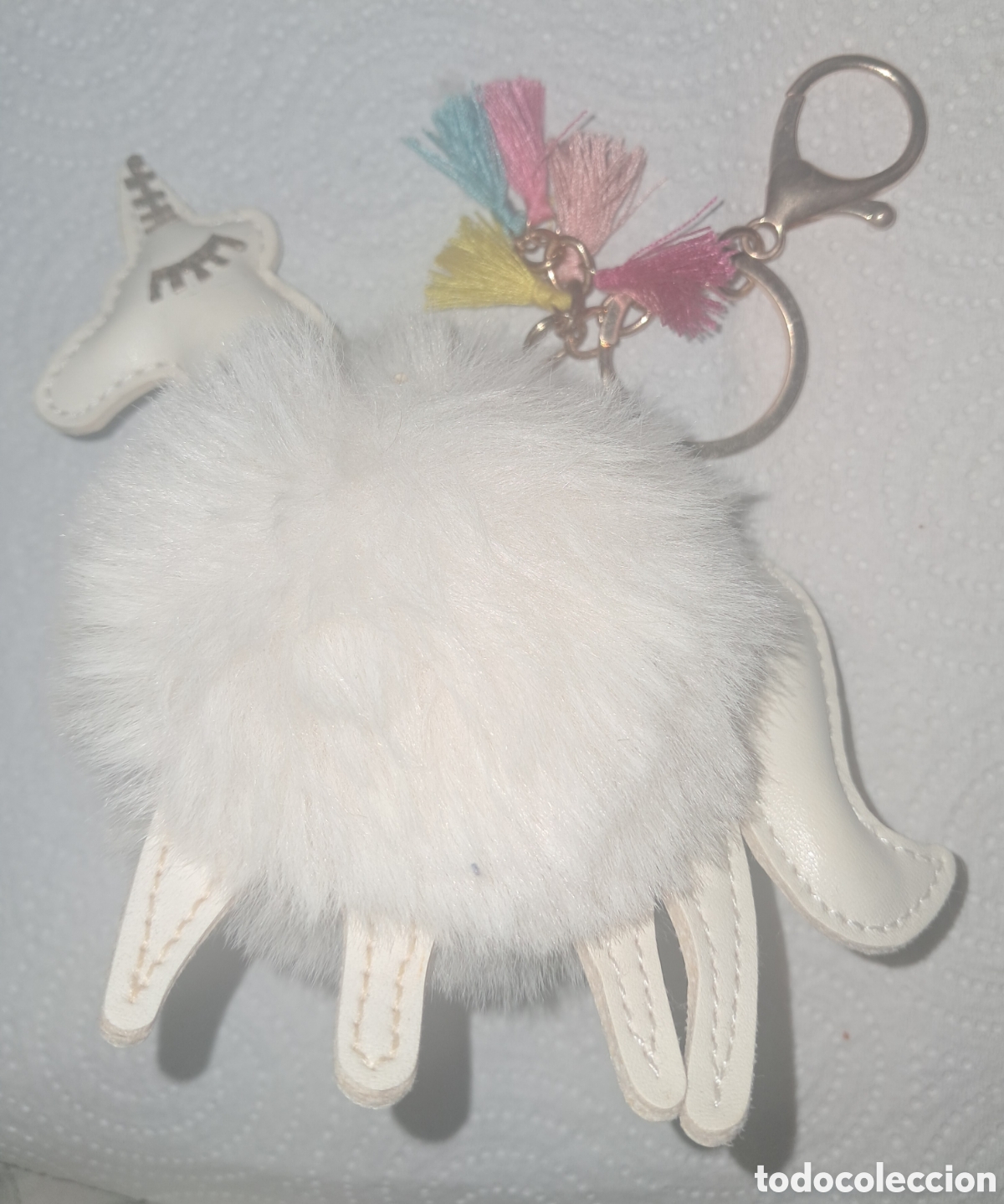 Coleccionismo de llaveros: LLAVERO UNICORNIO POMPON - Foto 1