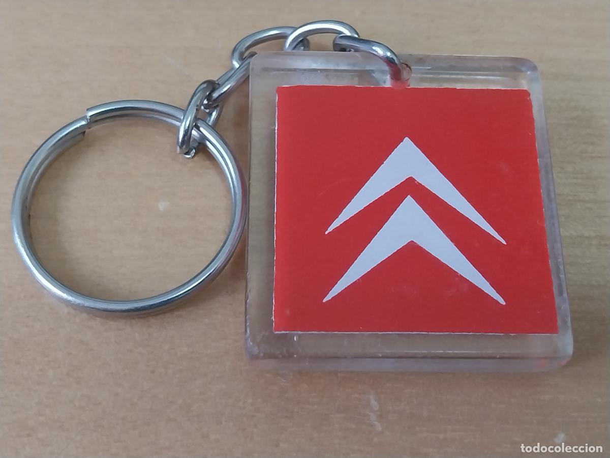 Colecionismo de porta-chaves: CITROEN LLAVERO PL&Aacute;STICO AGENTE MACHON DEALER 3.5X3.2CMS ORIGINAL VINTAGE