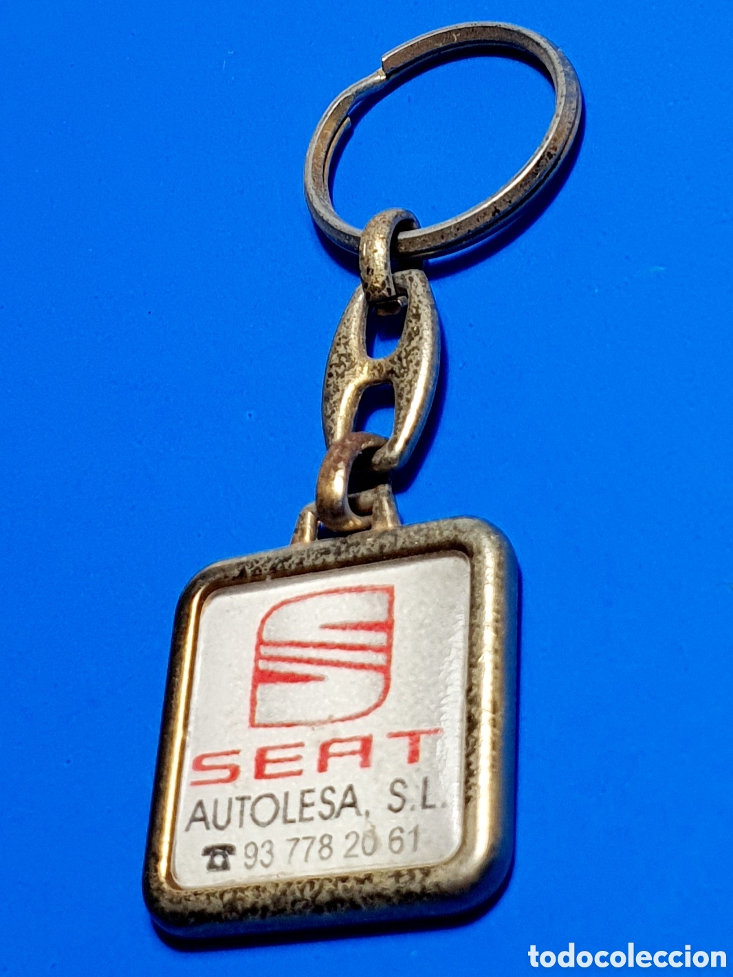 Coleccionismo de llaveros: LLAVERO SEAT ORIGINAL DE LA &Eacute;POCA - Foto 2
