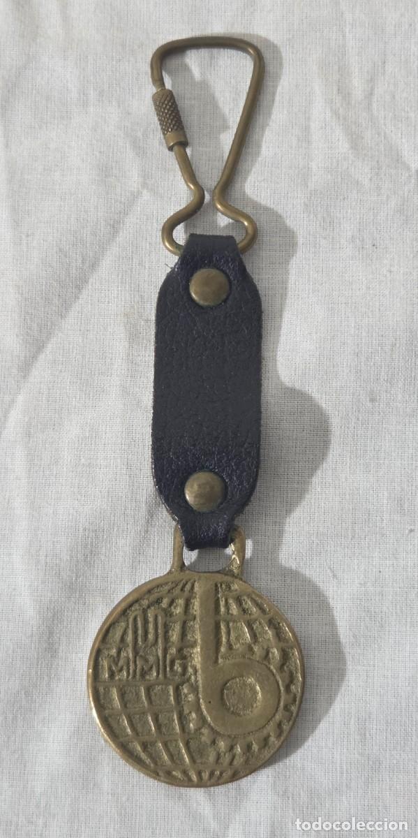 Coleccionismo de llaveros: Antiguo llavero de bronce, Bauma Munchen - Foto 1