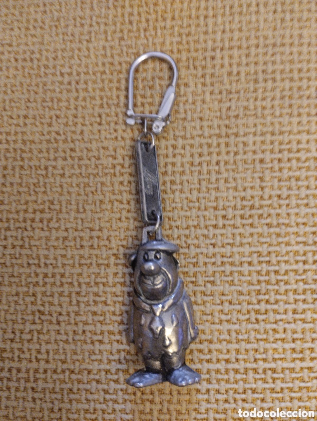 Colecionismo de porta-chaves: Llavero antiguo metalico Pedro Picapiedra