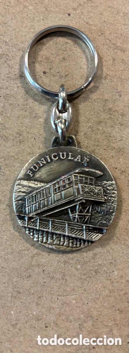 Collectionnisme de portes-cl&eacute;s: LLAVERO FUNICULAR VALLE DE TRAPAGA, POR EL 75 ANIVERSARIO 1926-2001.