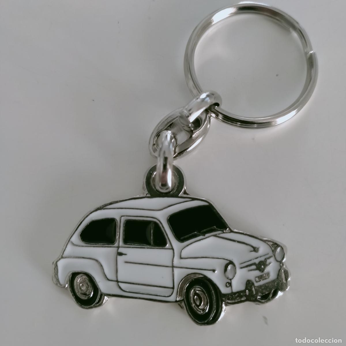 Coleccionismo de llaveros: llavero seat 600 blanco