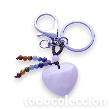 Sammlung von Schl&uuml;sselanh&auml;ngern: Llavero Cora Cuarzo Rosa Natural