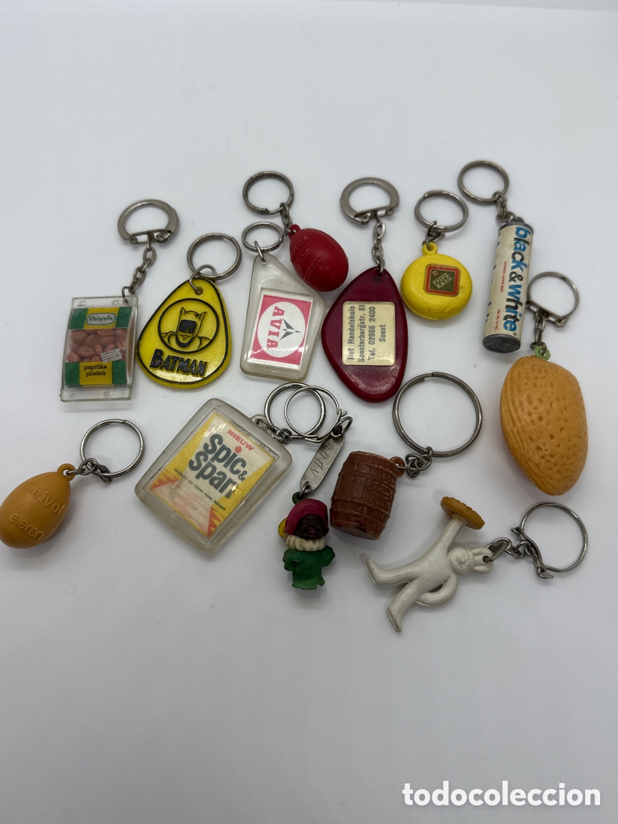 Coleccionismo de llaveros: Gran lote de llaveros antiguos