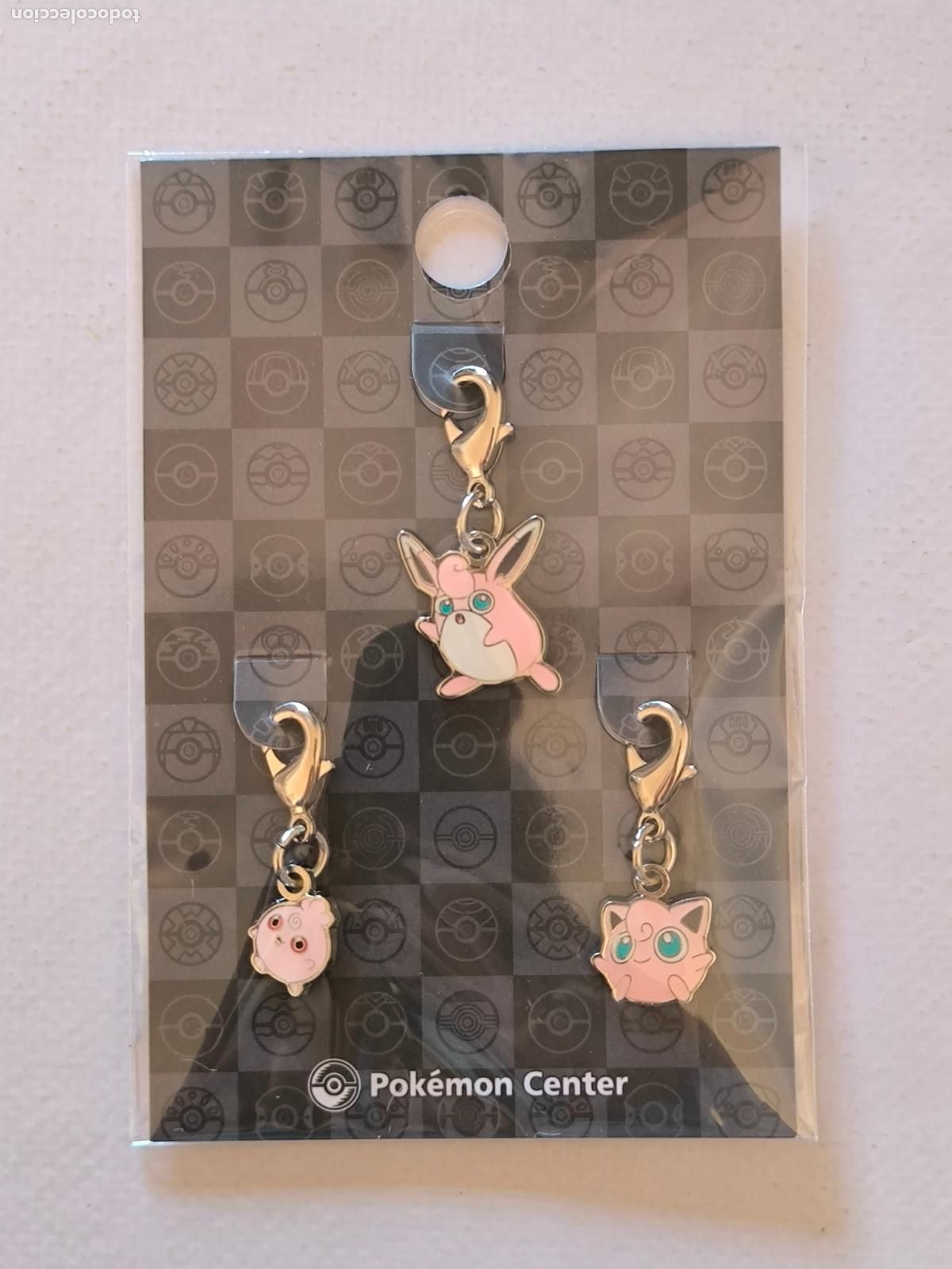Coleccionismo de llaveros: LLAVEROS POKEMON CENTER - JIGGLYPUFF, WIGGLYTUFF Y IGGLYBUFF # 39, # 40 Y # 174 - METAL CHARM (&Ntilde;7Bw)