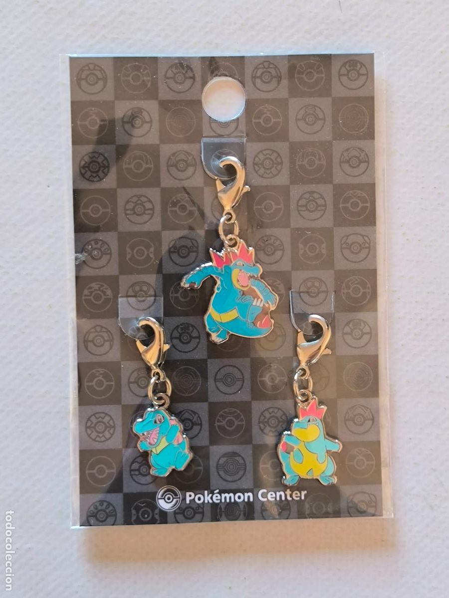 Coleccionismo de llaveros: LLAVEROS POKEMON CENTER - TOTODILE, CROCONAW Y FERALIGATR - # 158, # 159 Y # 160 (&Ntilde;7C#w)