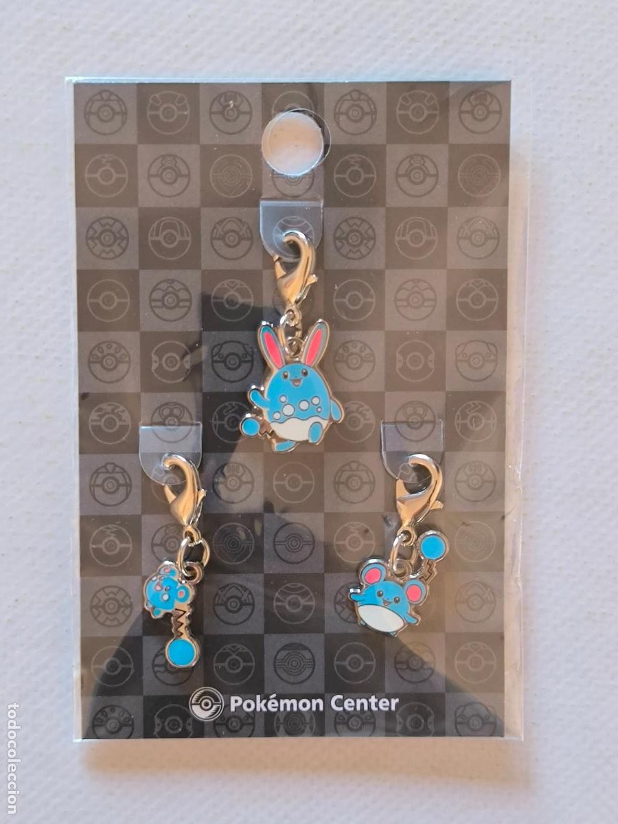 Coleccionismo de llaveros: LLAVEROS POKEMON CENTER - MARILL, AZUMARILL Y AZURILL - # 183, # 184 Y # 298 (&Ntilde;7C#w)