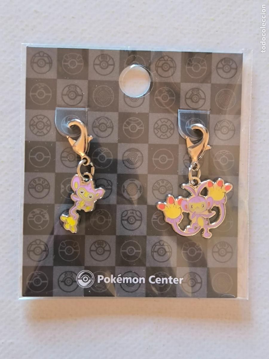 Coleccionismo de llaveros: LLAVEROS POKEMON CENTER - AIPOM Y AMBIPOM - # 190 Y # 424 - METAL CHARM (&Ntilde;7Cw)