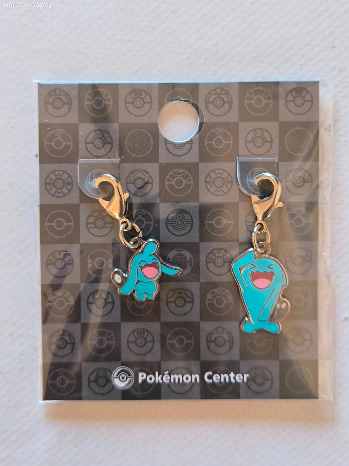Coleccionismo de llaveros: LLAVEROS POKEMON CENTER - WOBBUFFET Y WYNAUT - # 202 Y # 360 - METAL CHARM (&Ntilde;7Dw)