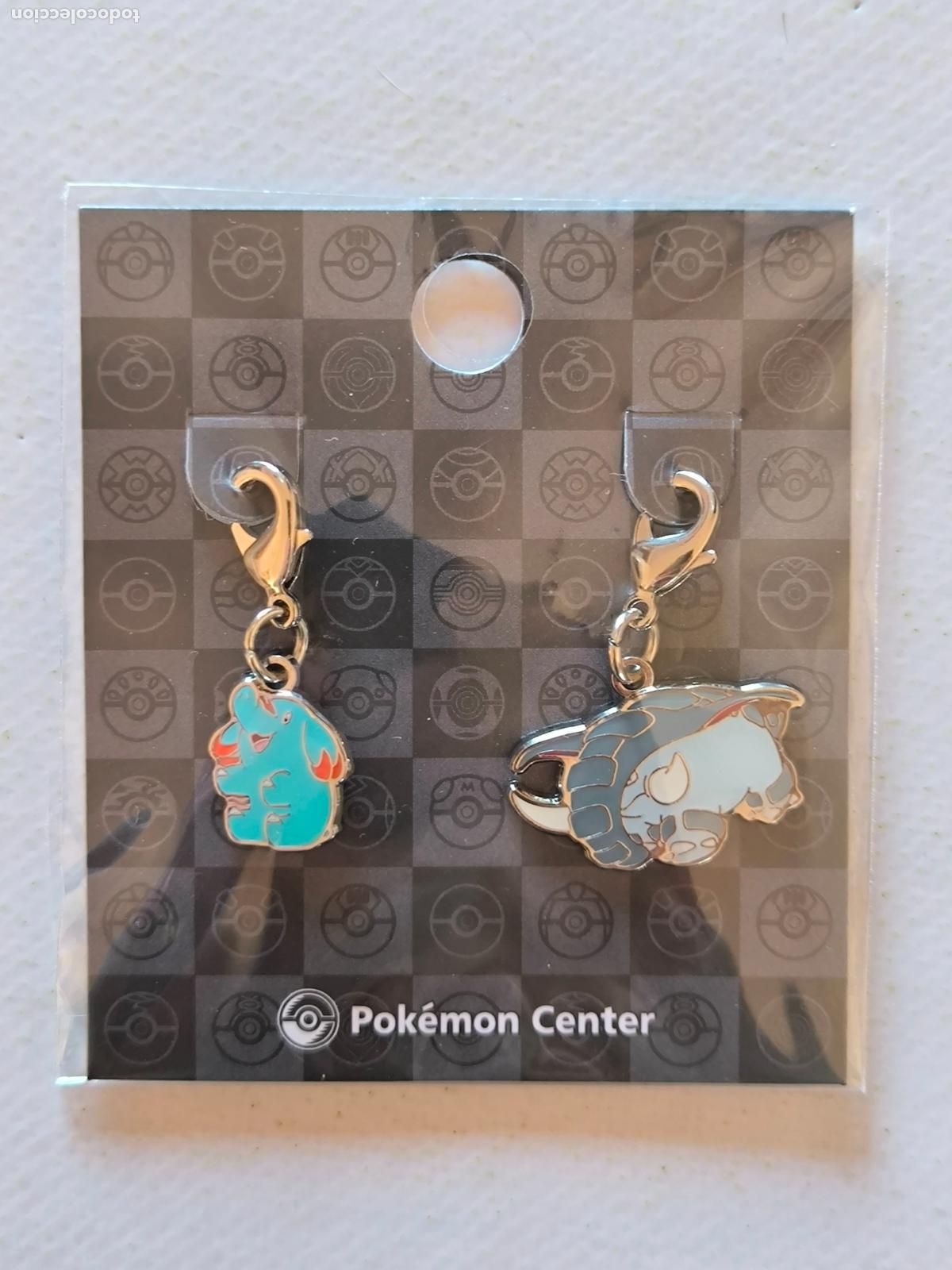 Coleccionismo de llaveros: LLAVEROS POKEMON CENTER - PHANPY Y DONPHAN - # 231 Y # 232 - METAL CHARM (&Ntilde;7Dw)