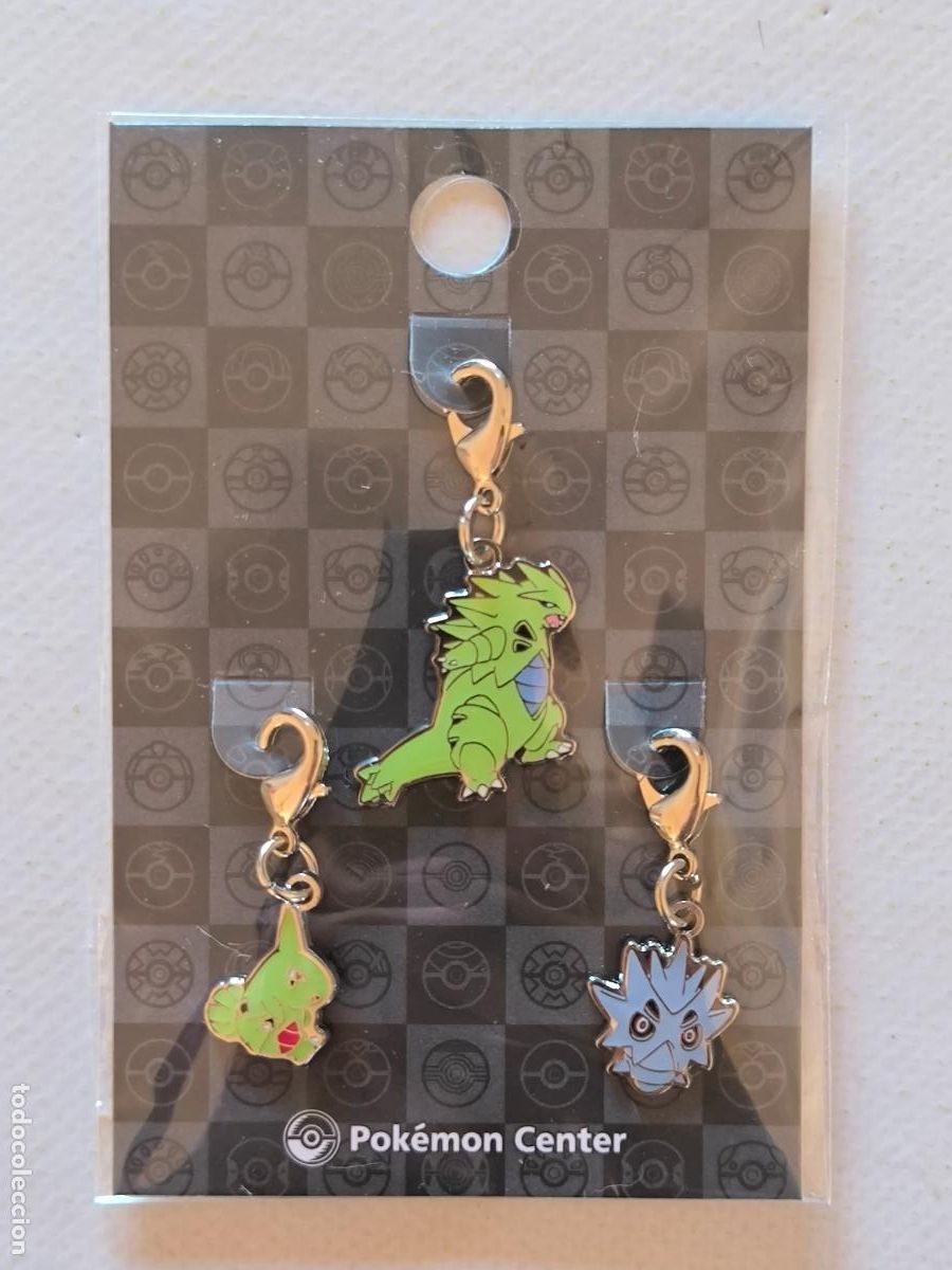 Coleccionismo de llaveros: LLAVEROS POKEMON CENTER - LARVITAR, PUPITAR Y TYRANITAR - # 246, # 247 Y # 248 - METAL CHARM (&Ntilde;7D#w)