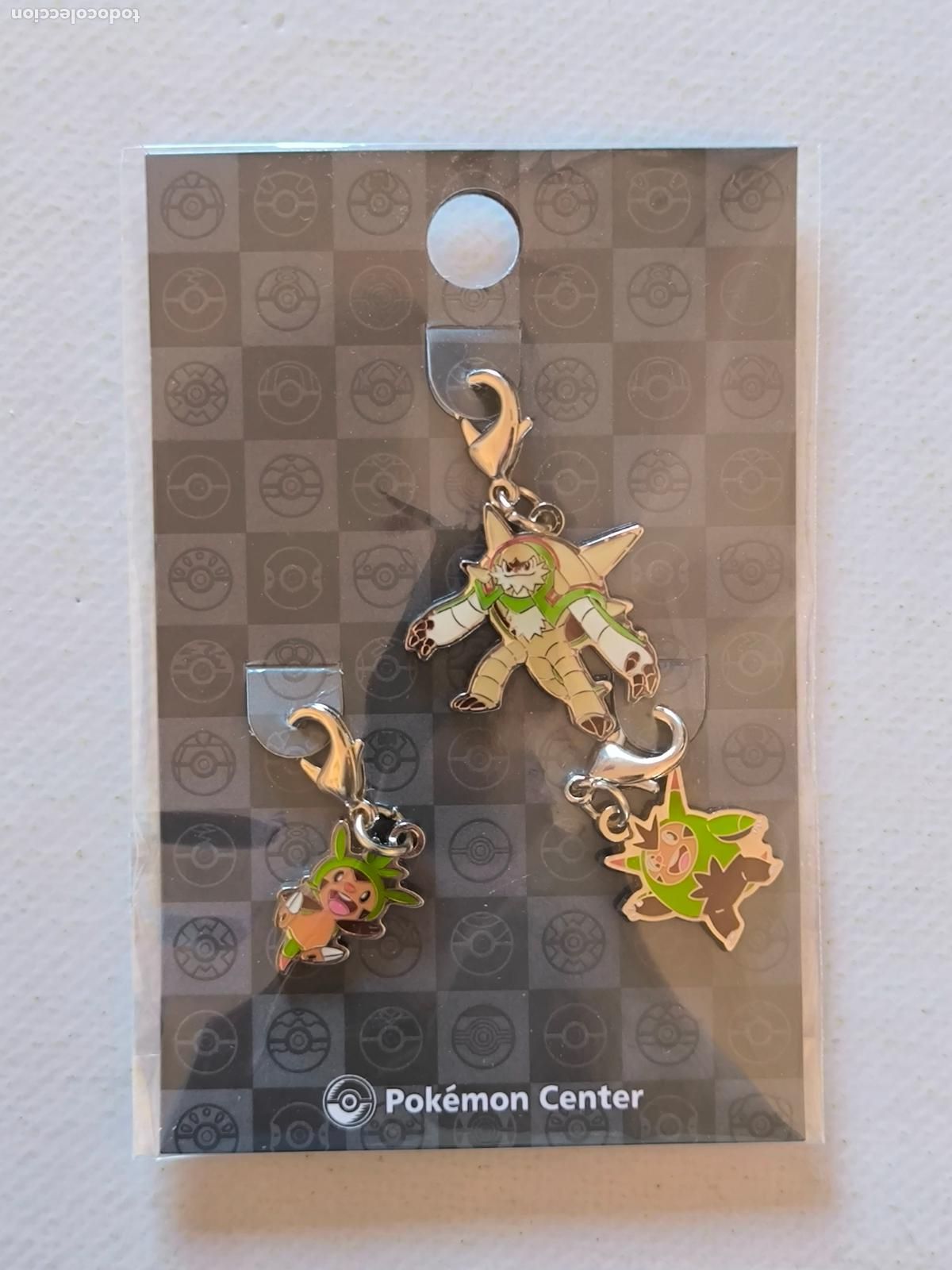 Coleccionismo de llaveros: LLAVEROS POKEMON CENTER - CHESPIN, QUILLADIN Y CHESNAUGHT # 650, # 651 Y # 652 - METAL CHARM (&Ntilde;7Dw)