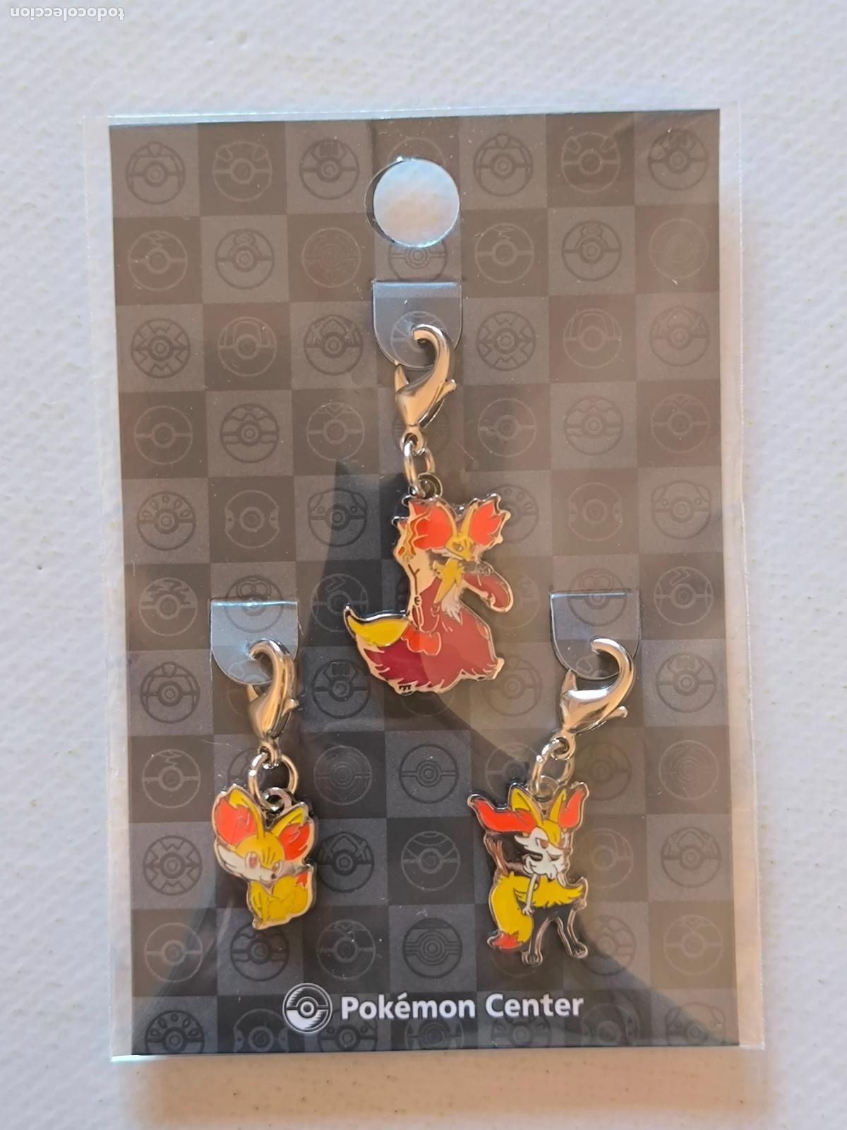 Coleccionismo de llaveros: LLAVEROS POKEMON CENTER - FENNEKIN, BRAIXEN Y DELPHOX # 653, # 654 Y # 655 - METAL CHARM (&Ntilde;7Dw)