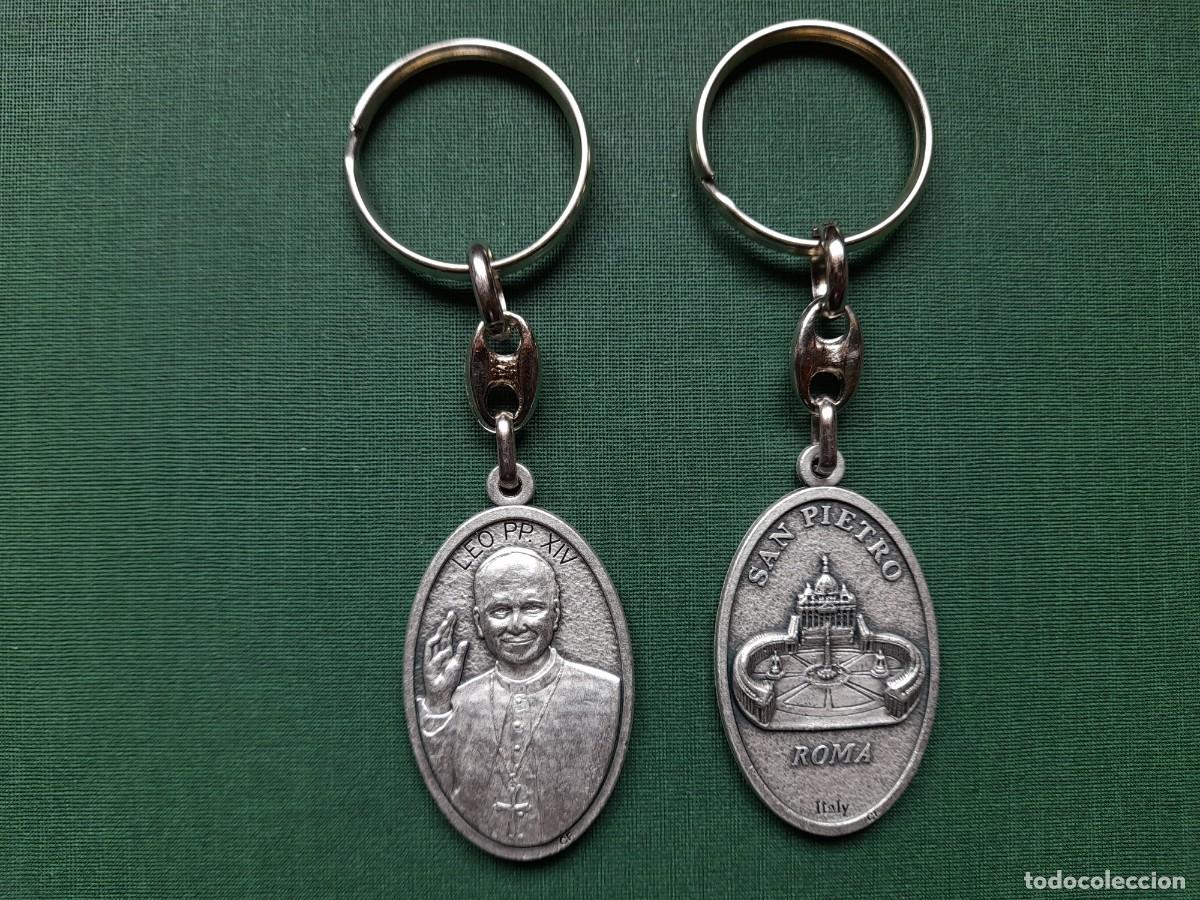 Coleccionismo de llaveros: Llavero Papa Le&oacute;n XIV Ovaladol - Foto 1