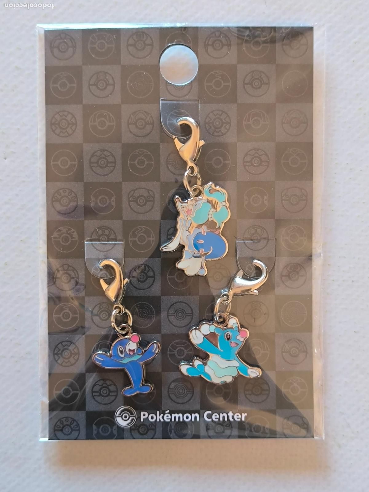 Coleccionismo de llaveros: LLAVEROS POKEMON CENTER - POPPLIO, BRIONNE Y PRIMARINA # 728, # 729 Y # 730 - METAL CHARM (&Ntilde;7D#w)