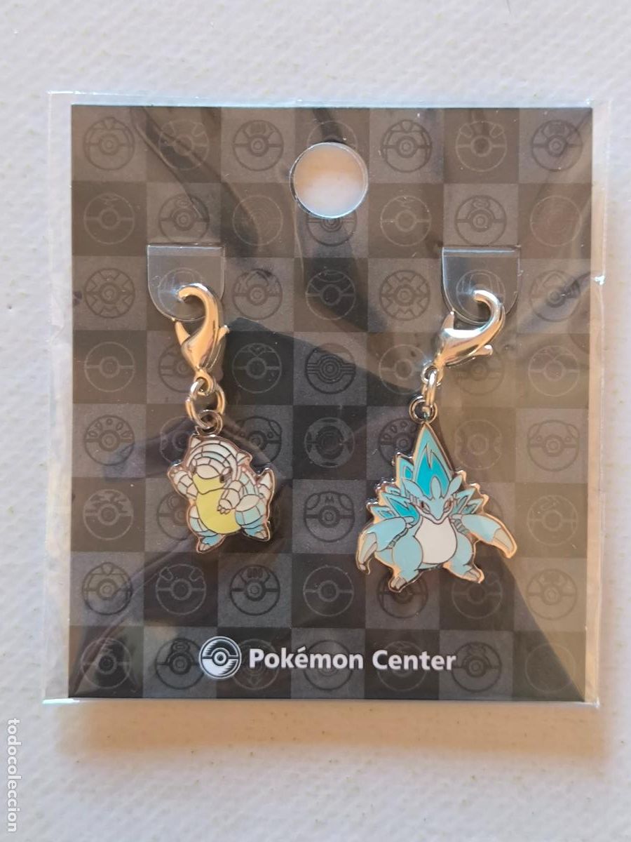 Coleccionismo de llaveros: LLAVEROS POKEMON CENTER - SANDSHREW Y SANDSLASH DE ALOLA - # 27 Y # 28 - METAL CHARM (&Ntilde;7Dw)