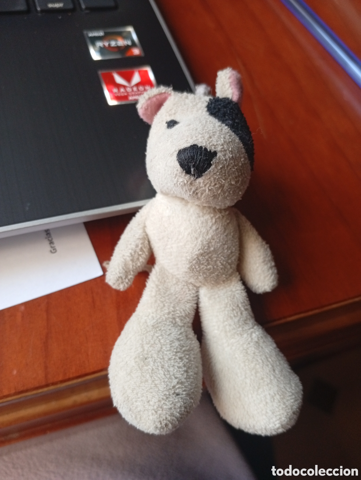 Coleccionismo de llaveros: LLAVERO PERRO PELUCHE PITBULL - Foto 1