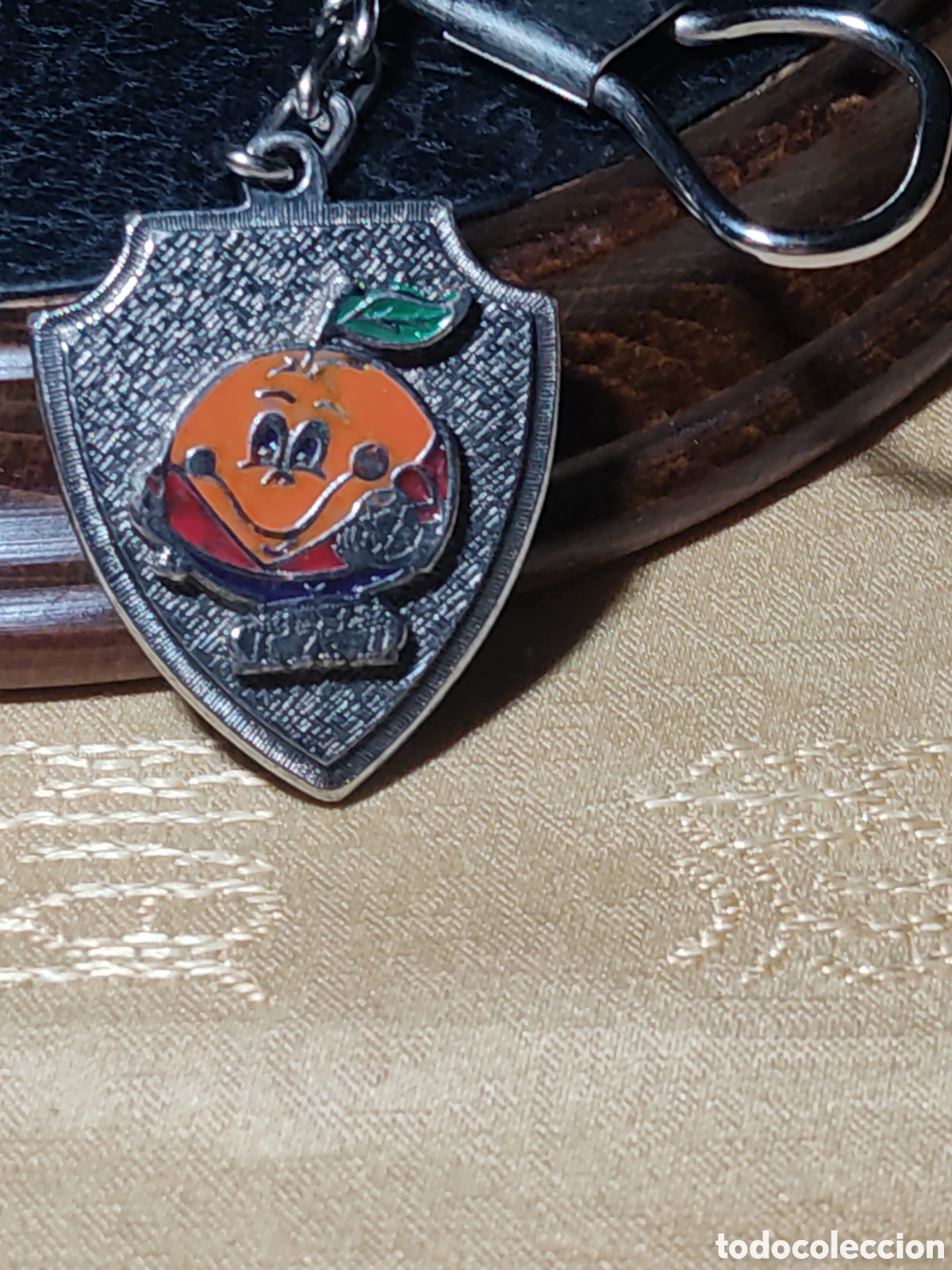 Coleccionismo de llaveros: Llavero naranjito & mundial de f&uacute;tbol 82,con publicidad.