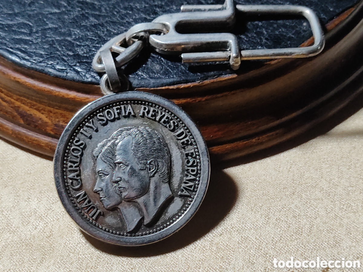 Coleccionismo de llaveros: Llavero de los Reyes de Espa&ntilde;a Juan Carlos y Sof&iacute;a