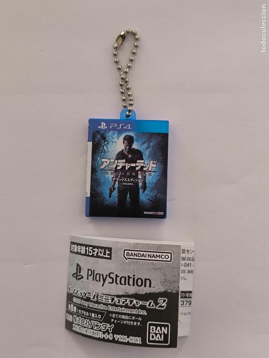 Coleccionismo de llaveros: GASHAPON LLAVERO PS4 UNCHARTED 4 EL DESENLACE DEL LADRON - KEYCHAIN / CHARM - PLAYSTATION (098A#w)