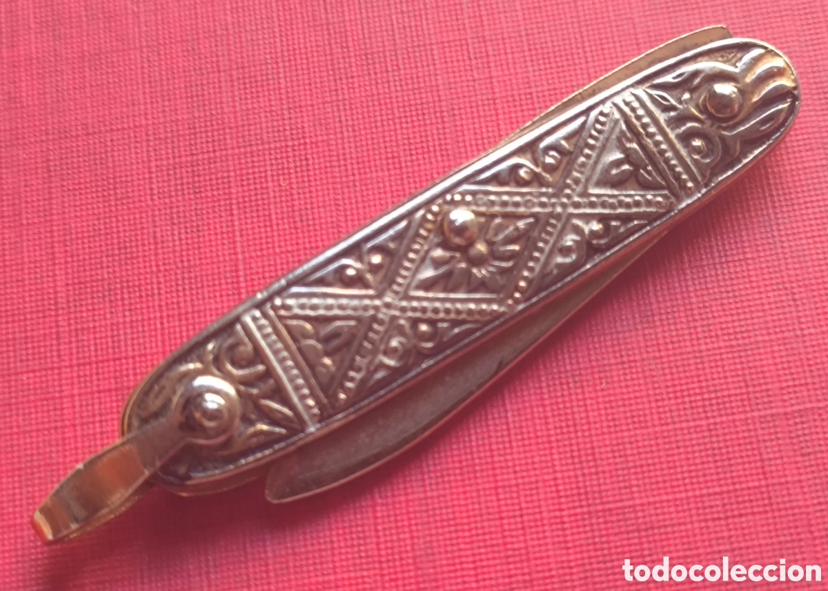 Coleccionismo de llaveros: NAVAJITA DAMASQUINADA CORTAPLUMAS