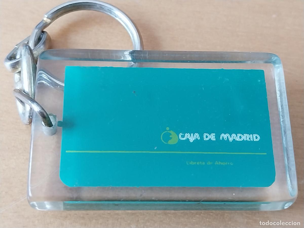 Coleccionismo de llaveros: CAJA DE MADRID PL&Aacute;STICO LLAVERO 5X3.22CMS ORIGINAL VINTAGE