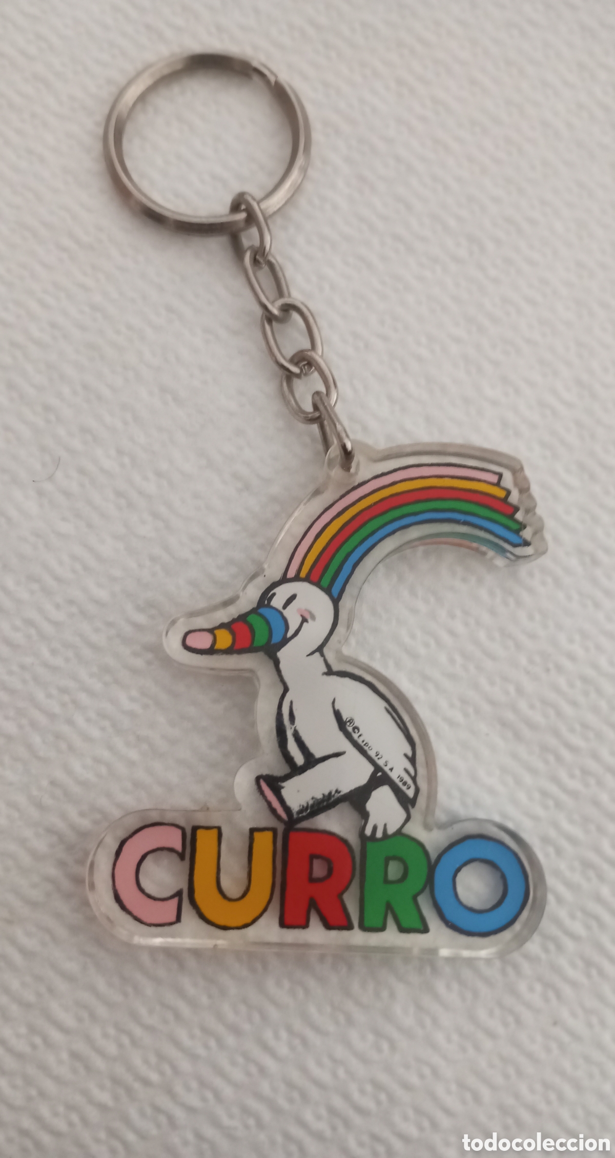 Coleccionismo de llaveros: Llavero metacrilato curro mascota Expo 92