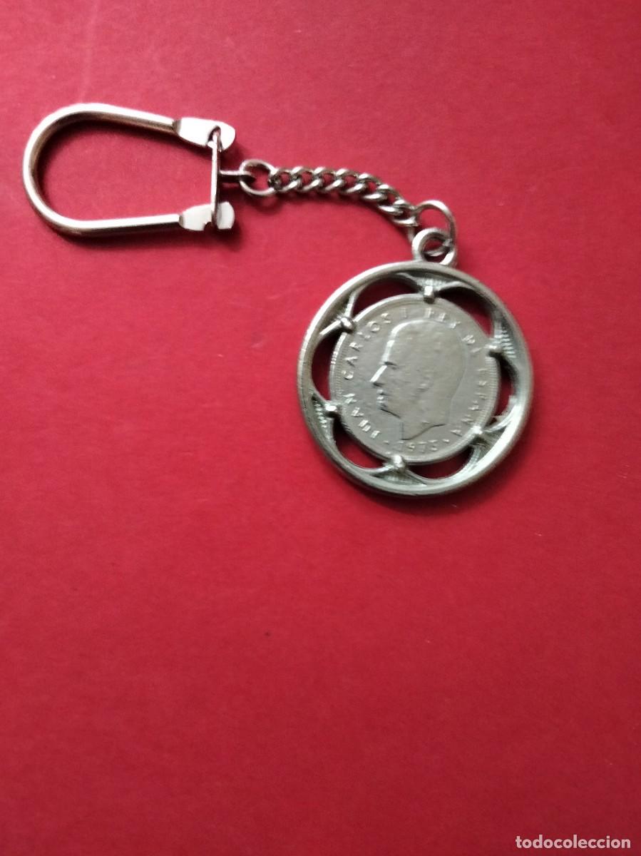 Coleccionismo de llaveros: Llavero moneda 5 pesetas - Foto 1