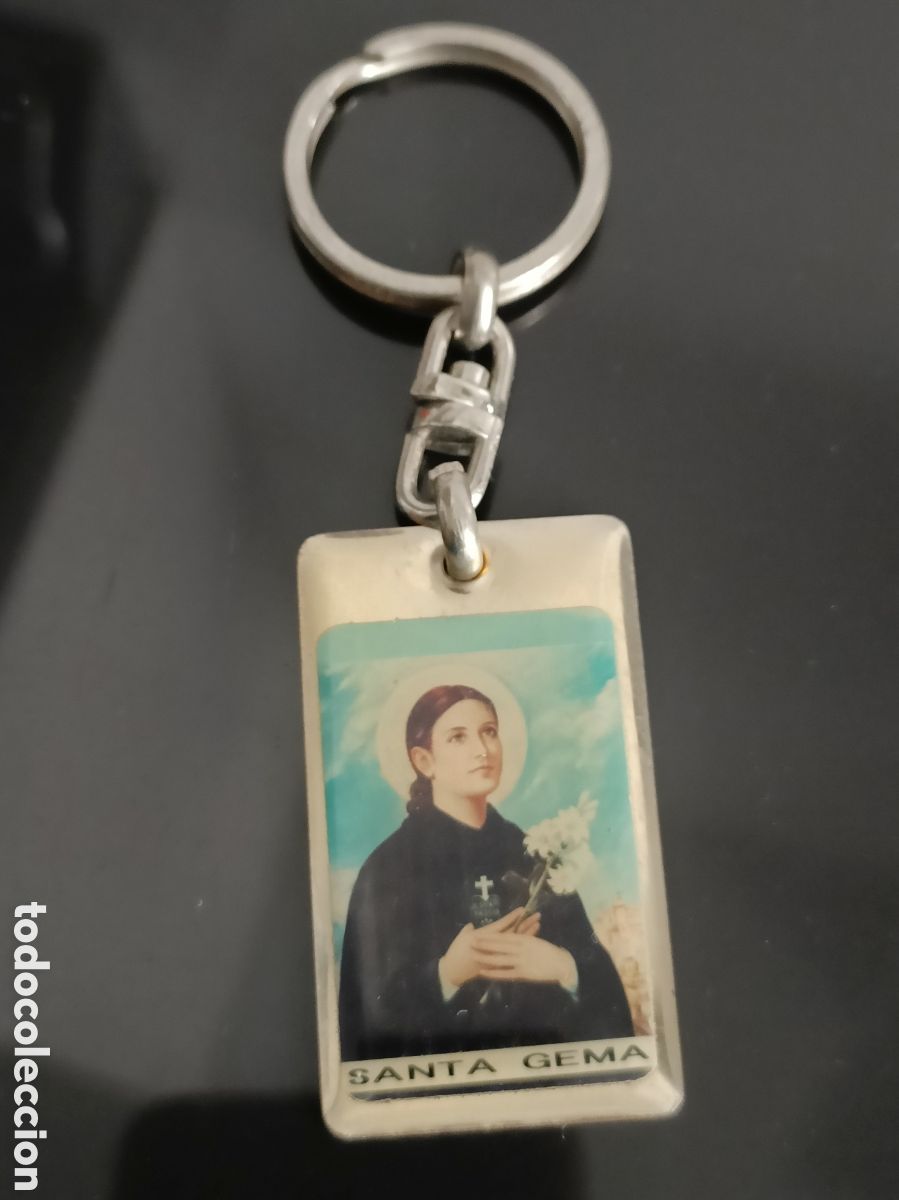Coleccionismo de llaveros: Vintage Llavero Santa Gema