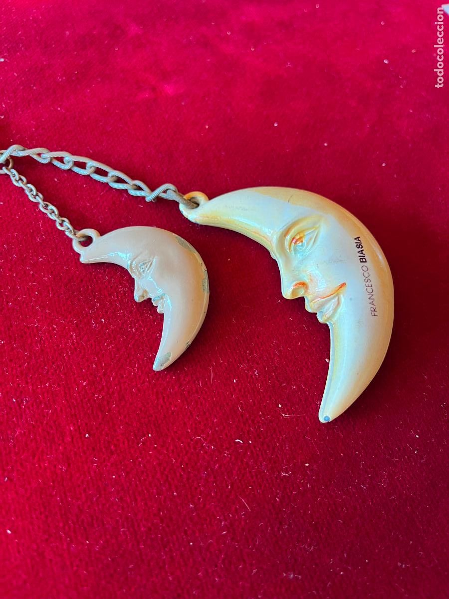 Coleccionismo de llaveros: Llavero 2 Lunas de Bolso de Francesco Biasia en Metal Esmaltado.