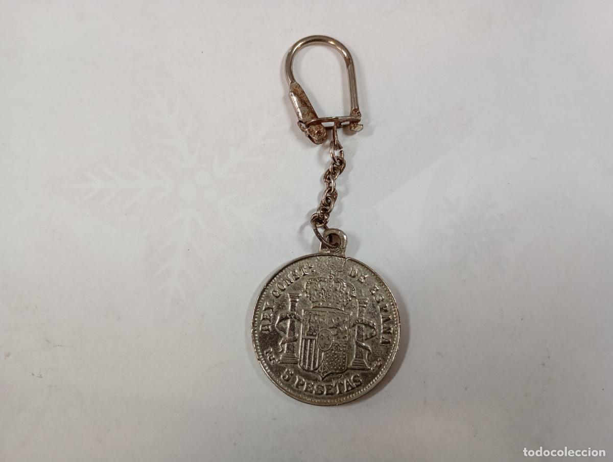 Coleccionismo de llaveros: LLAVERO MONEDA 5 PESETAS. CAR62