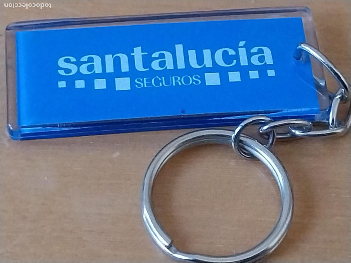 Coleccionismo de llaveros: SANTALUCIA SEGUROS LLAVERO PL&Aacute;STICO 5.47CMS LARGO VINTAGE