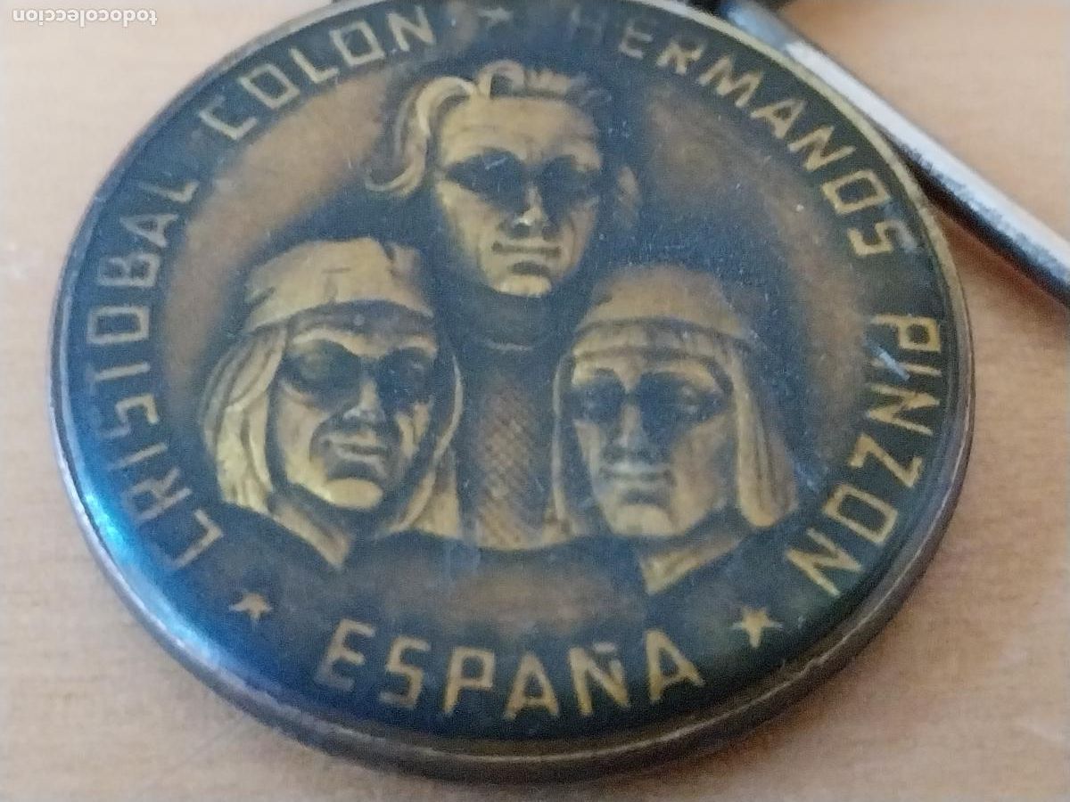 Coleccionismo de llaveros: V CENTENARIO DESCUBRIMIENTO AMERICA COLON PINZONES LLAVERO GOTA 3.89CMS