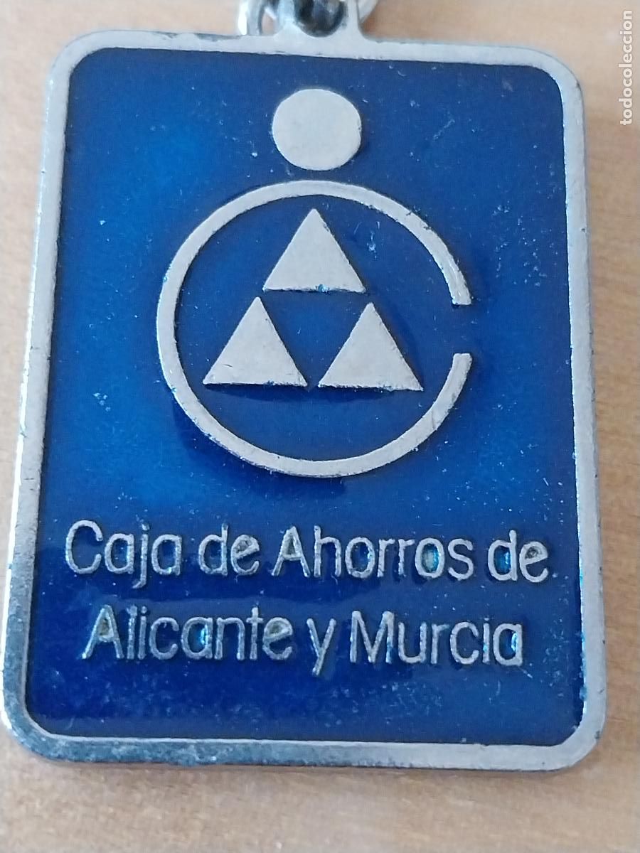 Colecionismo de porta-chaves: CAJA AHORROS ALICANTE Y MURCIA LLAVERO CAJERO 24 HORAS 4X3CMS
