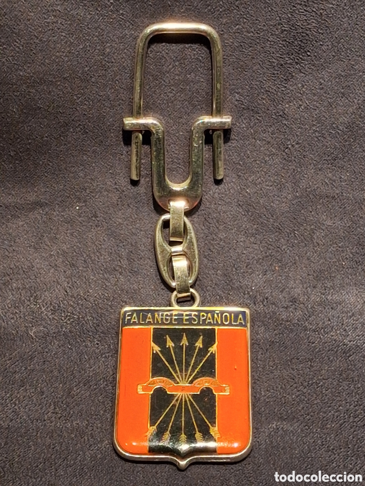 Coleccionismo de llaveros: LLAVERO FALANGE ESPA&Ntilde;OLA. ESPA&Ntilde;A, UNA GRANDE Y LIBRE. CON BUSTO DE JOSE ANTONIO