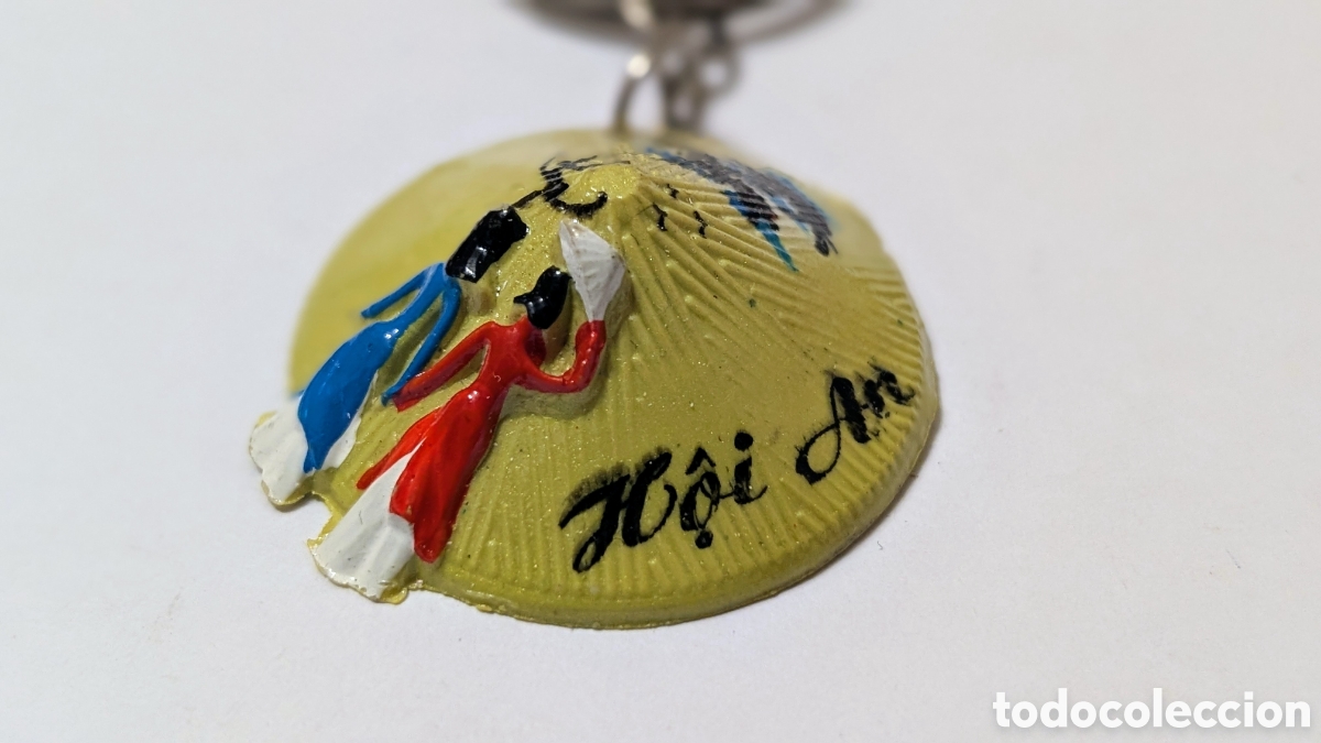 Coleccionismo de llaveros: Llavero sombrero c&oacute;nico vietnamita (N&oacute;n L&aacute;) de Hội An.&nbsp;