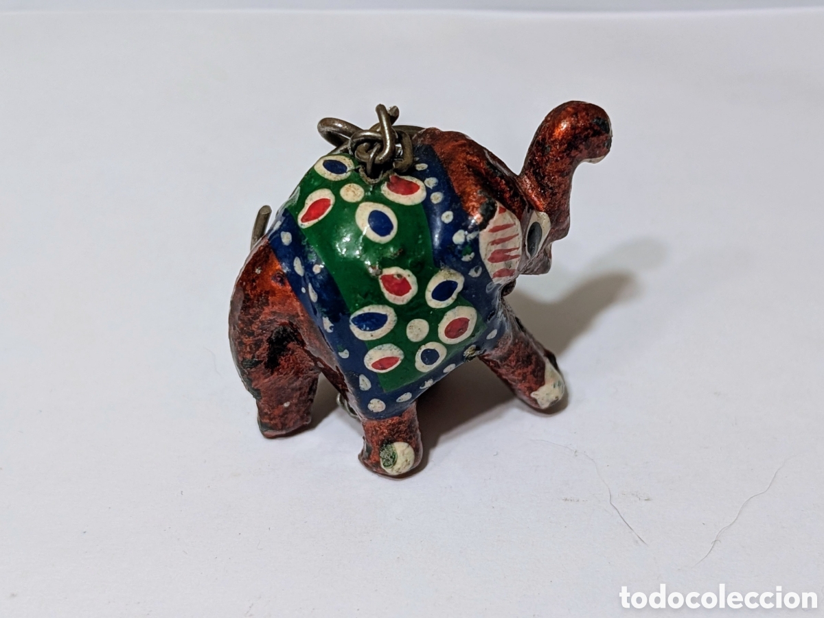 Coleccionismo de llaveros: Llavero de Elefante decorado - Foto 2