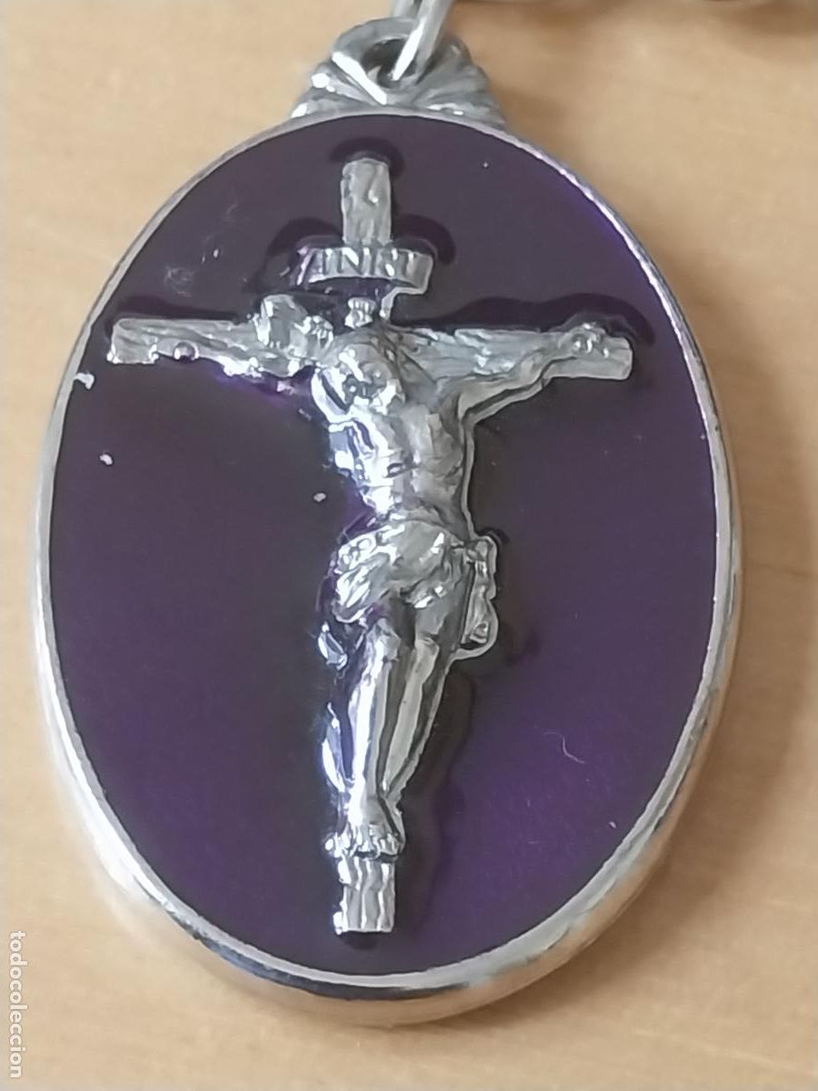 Coleccionismo de llaveros: CRISTO MAYOR DOLOR Y MARIA SANTISIMA DULCE NOMBRE HERMANDAD CUARTO CENTENARIO LLAVERO 4.88CMS ALTO
